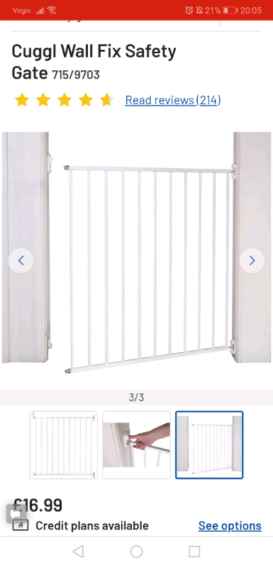 argos stair gate narrow
